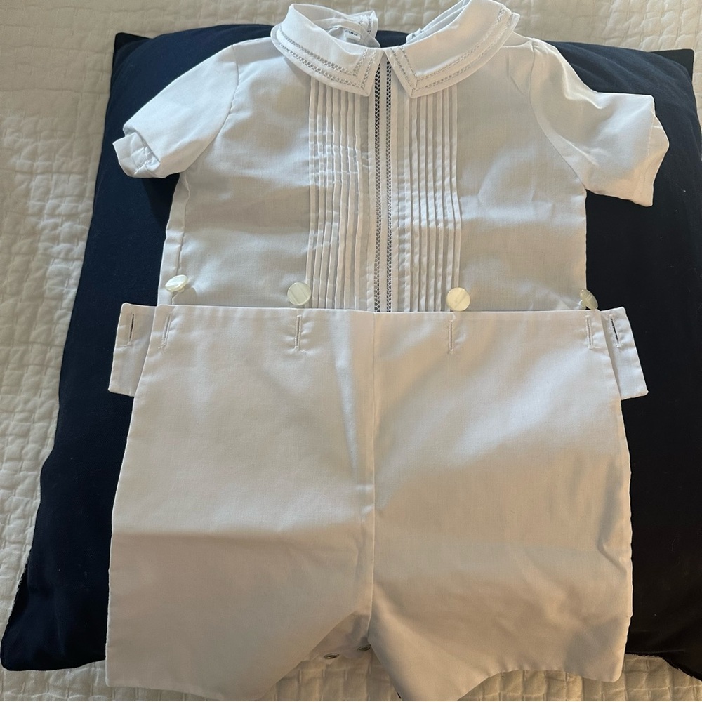 Feltman Brothers White Baby Bobby Suit